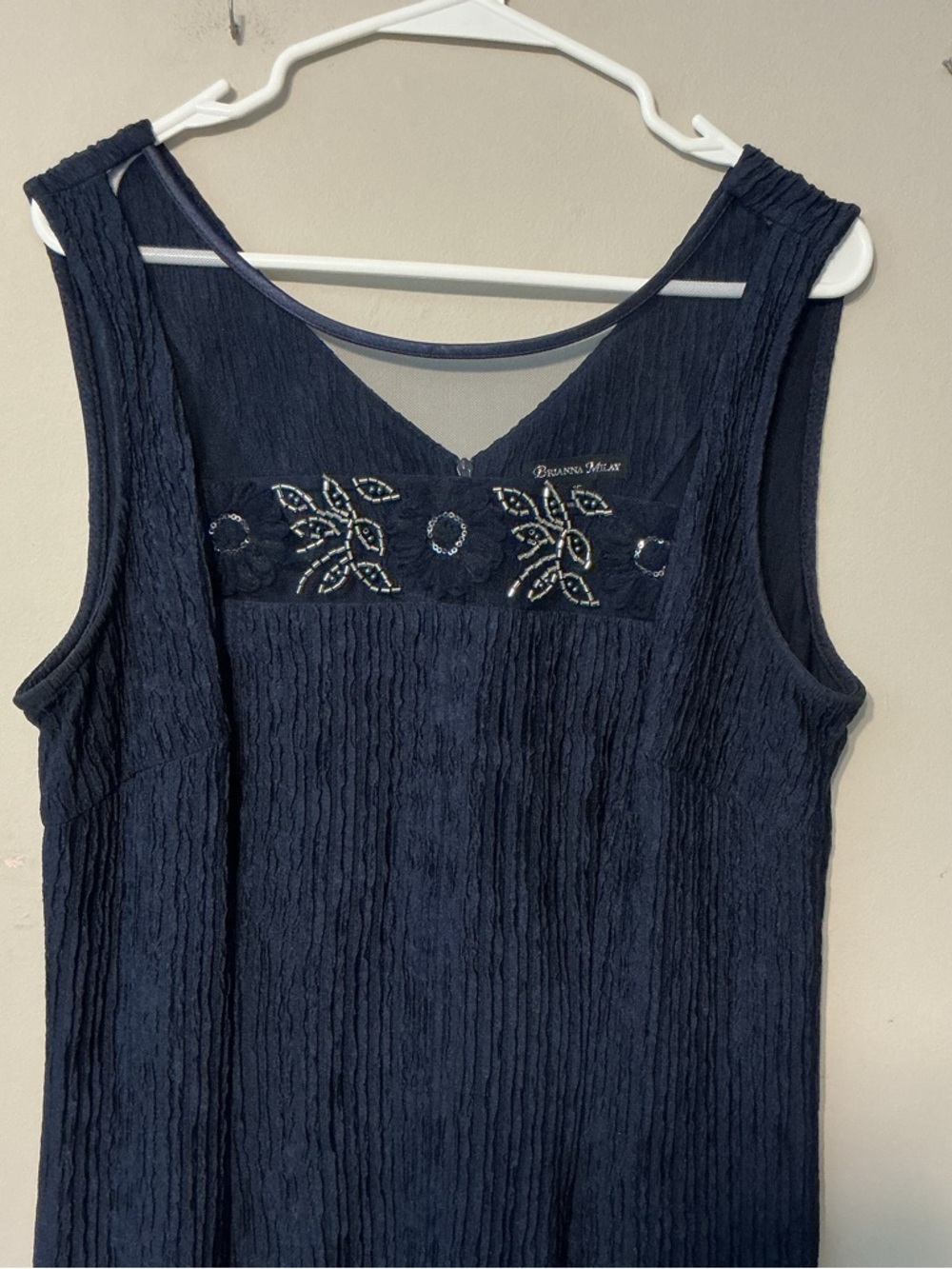 Brianna Milay Navy Dress W/ Jacket - Picture 5 of 9